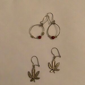 Two pairs of earrings